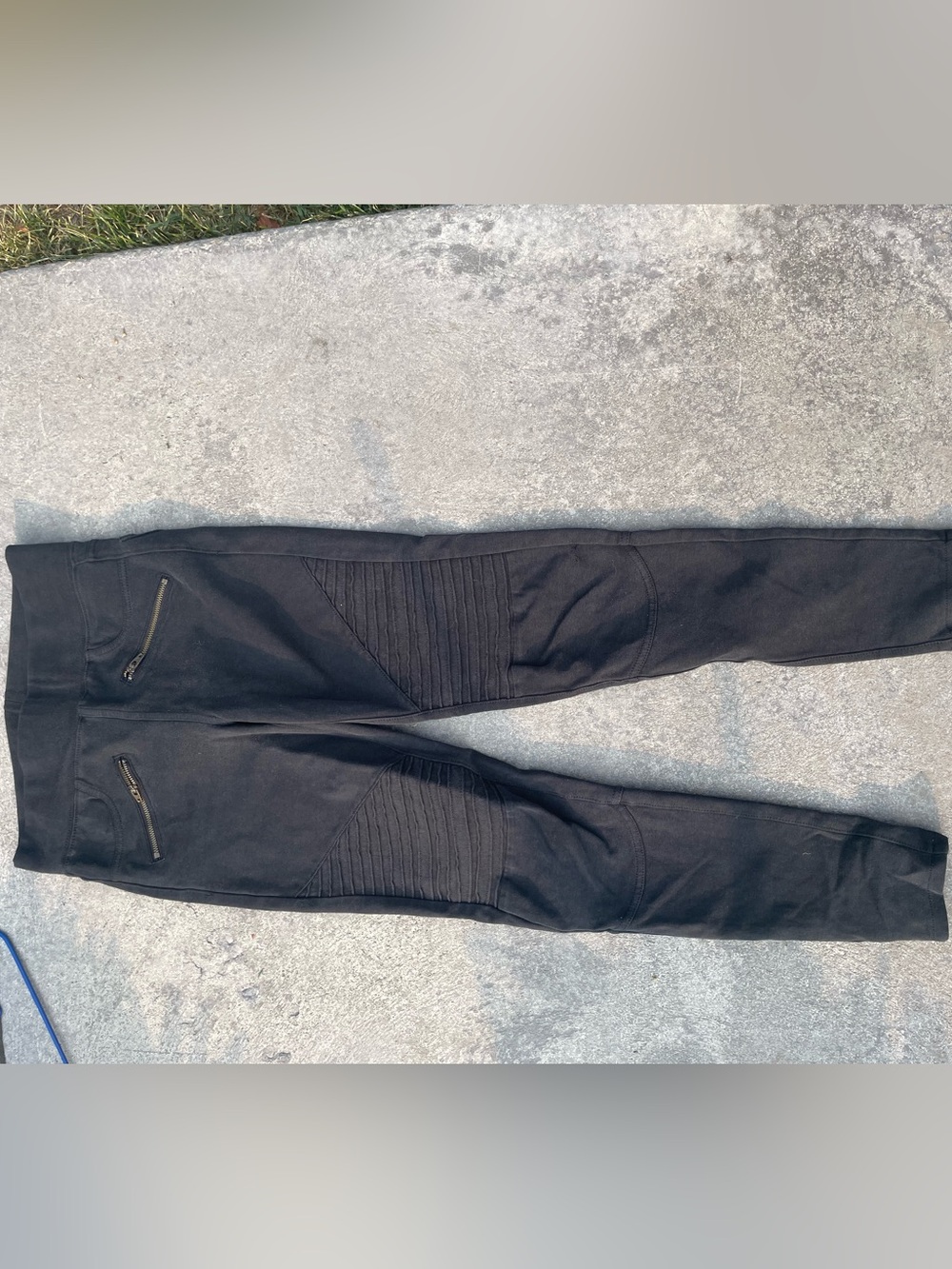 American Eagle Outfitters black ribbed super comfy motocross like style jeans